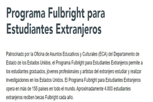 Convocatorias Fulbright Latam para Posgrados e Investigación