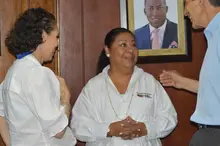 Ministra del Deporte - Astrid Bibiana Rodríguez - Rectora (E) Patricia Martínez