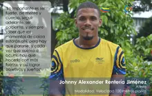 Johnny Rentería - Atleta colombiano