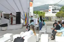 Biodiversidad y sostenibilidad en la carpa COP16 de la IU Escuela Nacional del Deporte