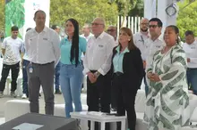 Biodiversidad y sostenibilidad en la carpa COP16 de la IU Escuela Nacional del Deporte