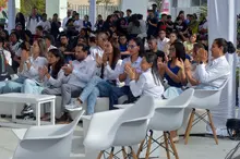 Biodiversidad y sostenibilidad en la carpa COP16 de la IU Escuela Nacional del Deporte