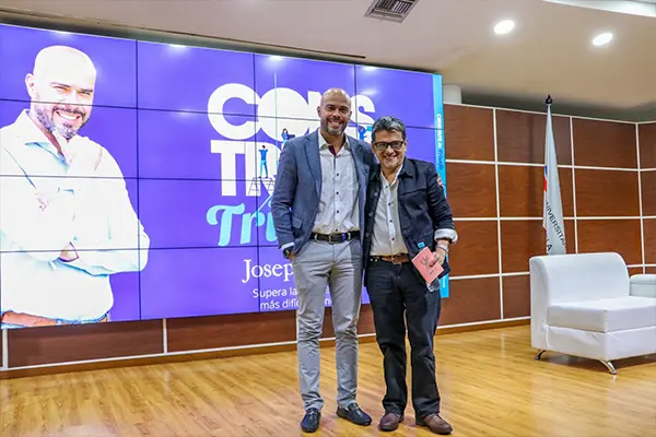 La Especialización en Periodismo Deportivo hizo el lanzamiento del libro “Construye tu futuro”, de Joseph Cañas, P.F del Deportivo Cali