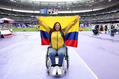 Erica Castaño, egresada y estudiante de la IUEND conquista oro para Colombia en los Juegos Paralímpicos París 2024