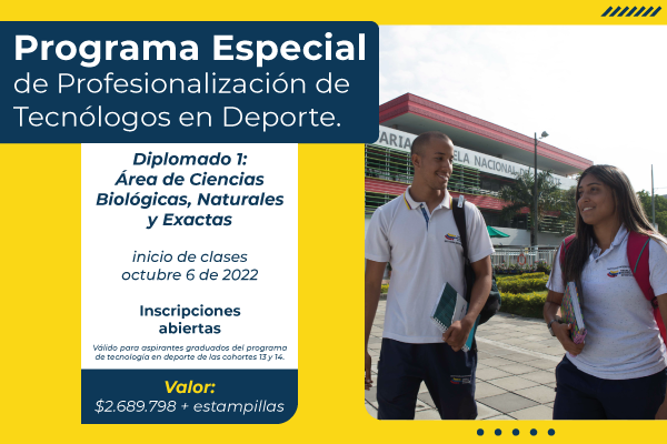 Programa Especial de Profesionalización de Tecnólogos en Deporte - Diplomado 1